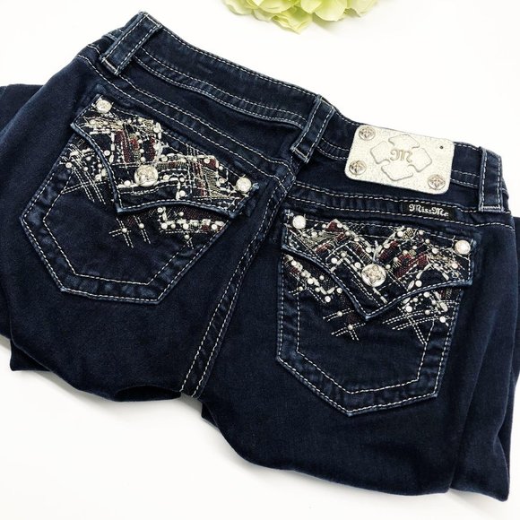 Miss Me Denim - Miss Me Mid-Rise Easy Skinny Jeans Size 25